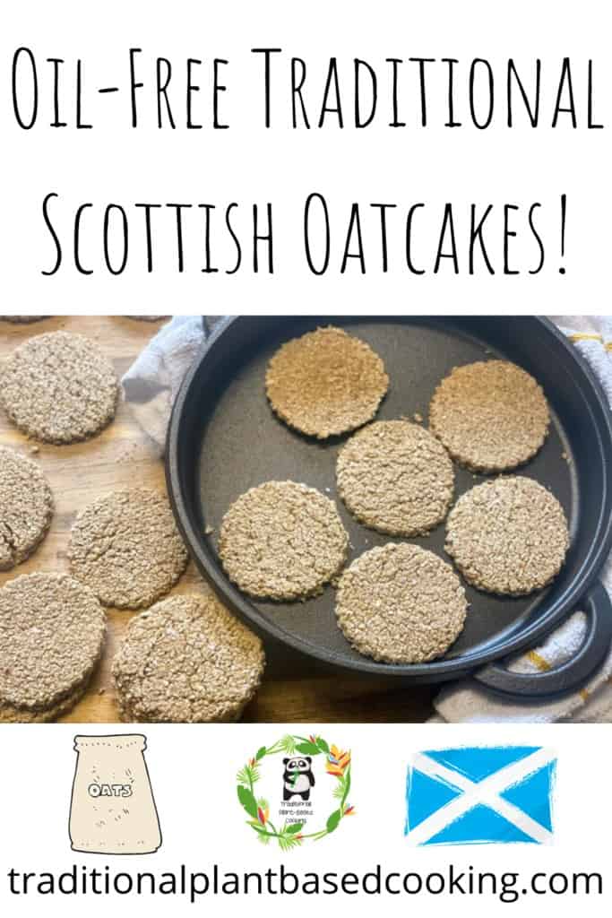 oil-free Scottish oatcakes pin