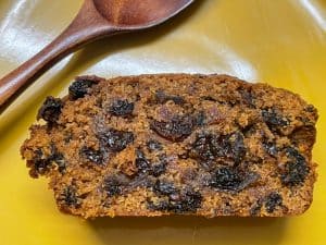 vegan fruit loaf cake