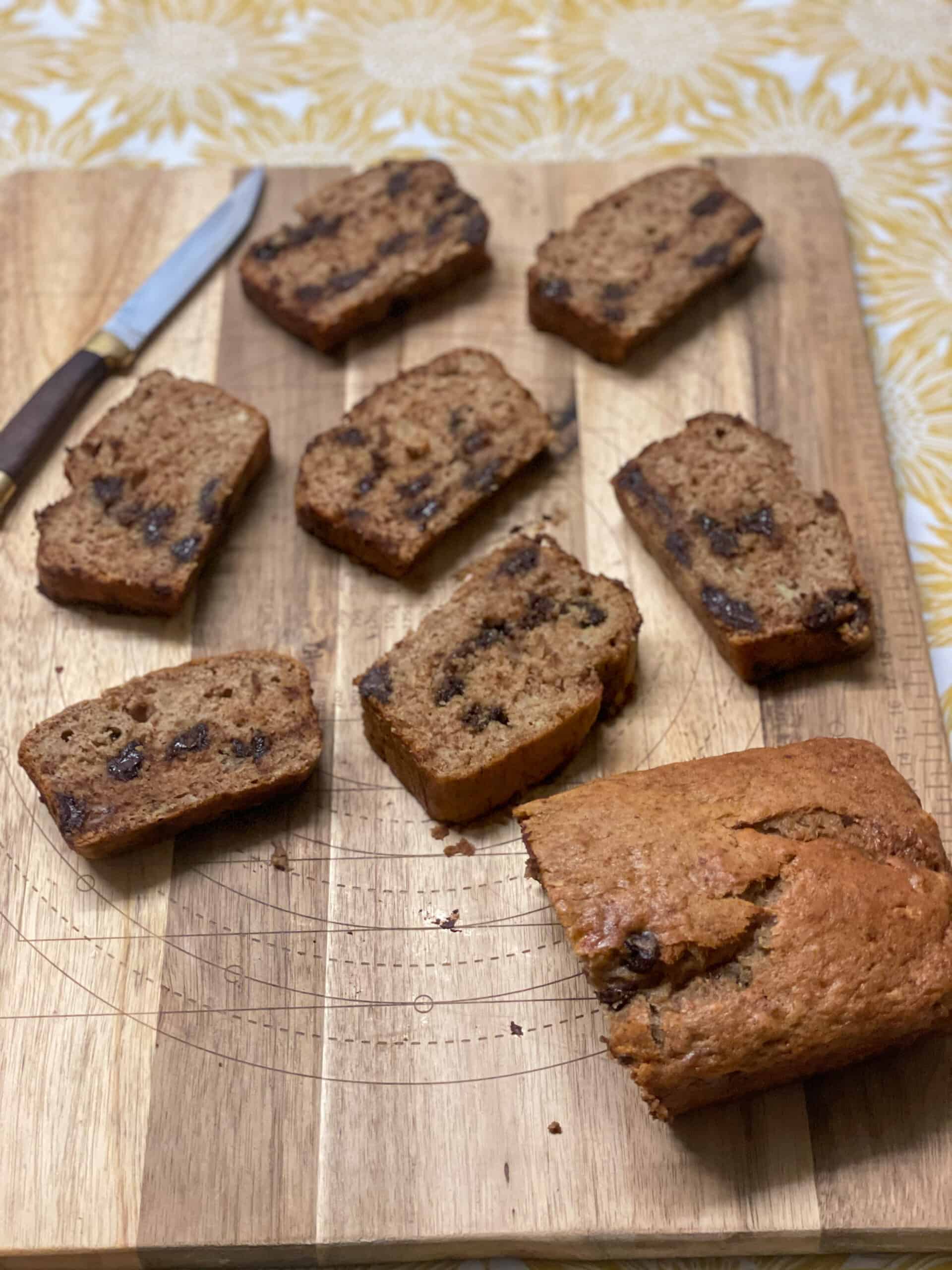 Vegan Banana Chocolate Chip Bread