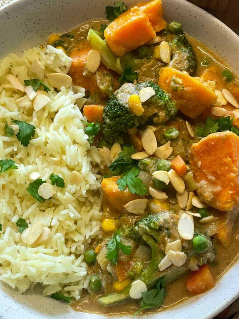 easy vegan vegetable curry