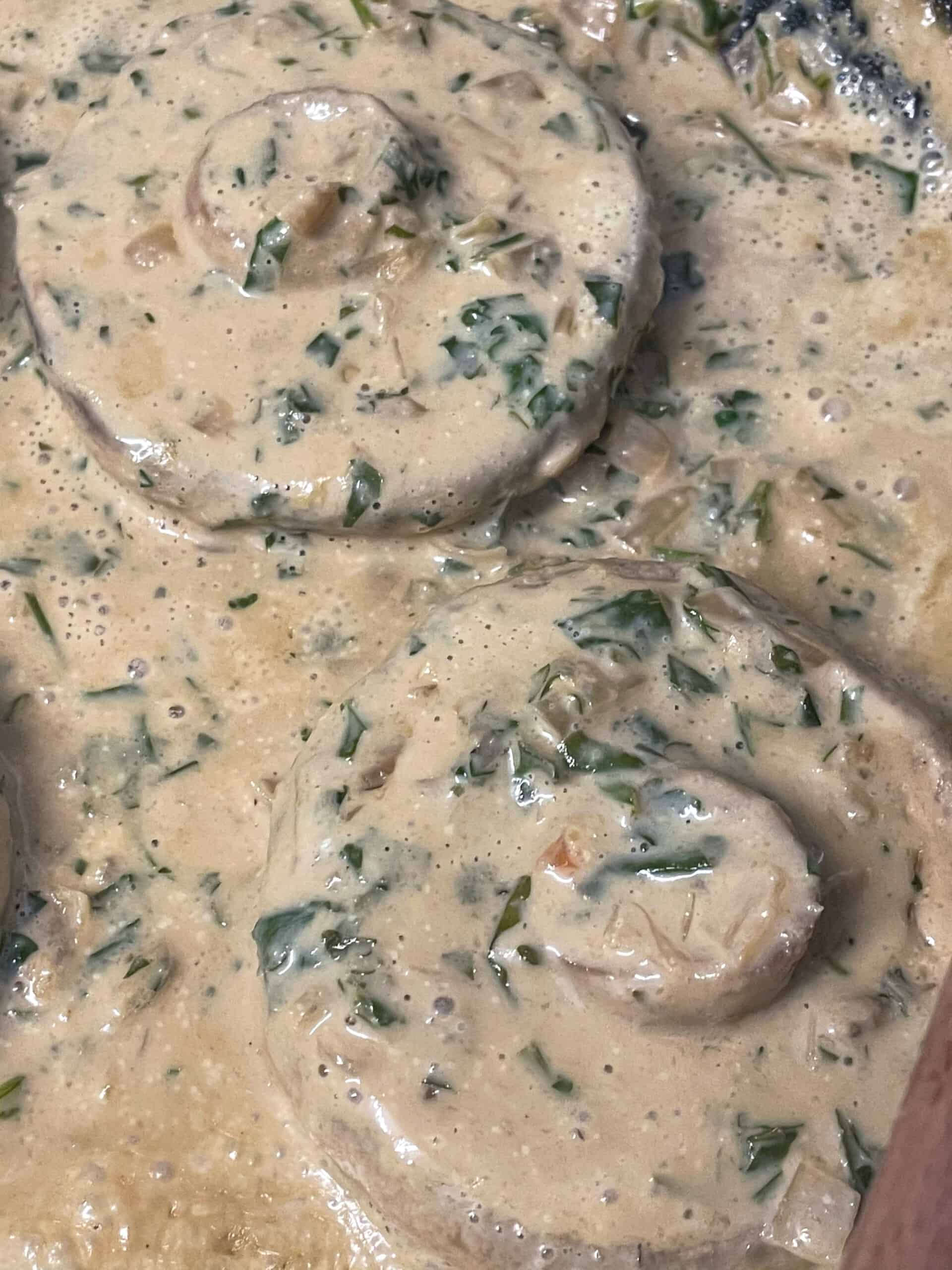 Vegan Mushroom Steak Diane [the best vegan steak dinner!] - Traditional