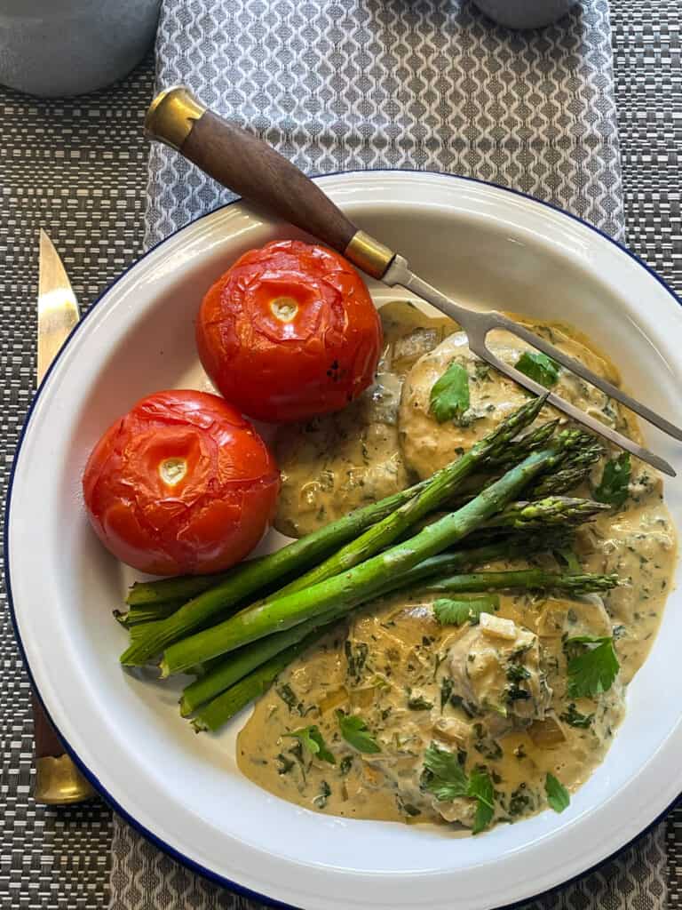 vegan mushroom steak Diane 