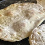 air bubbles forming on cooking flatbreads