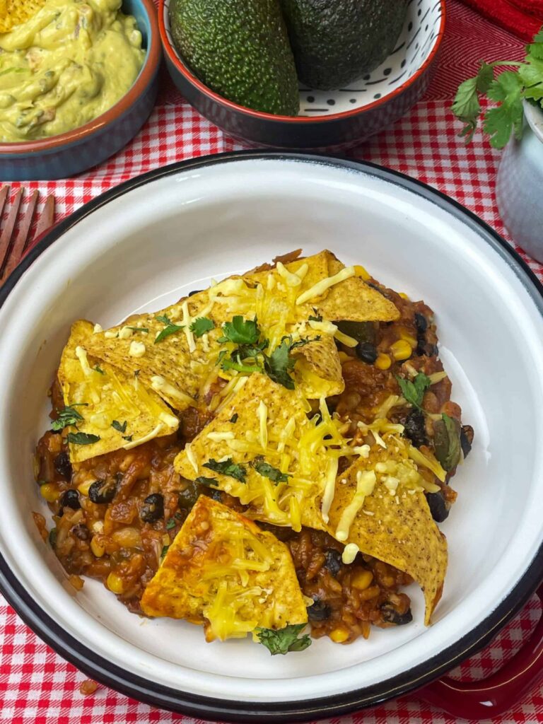 Vegan Taco Bean Soup - Traditional Plant-Based Cooking