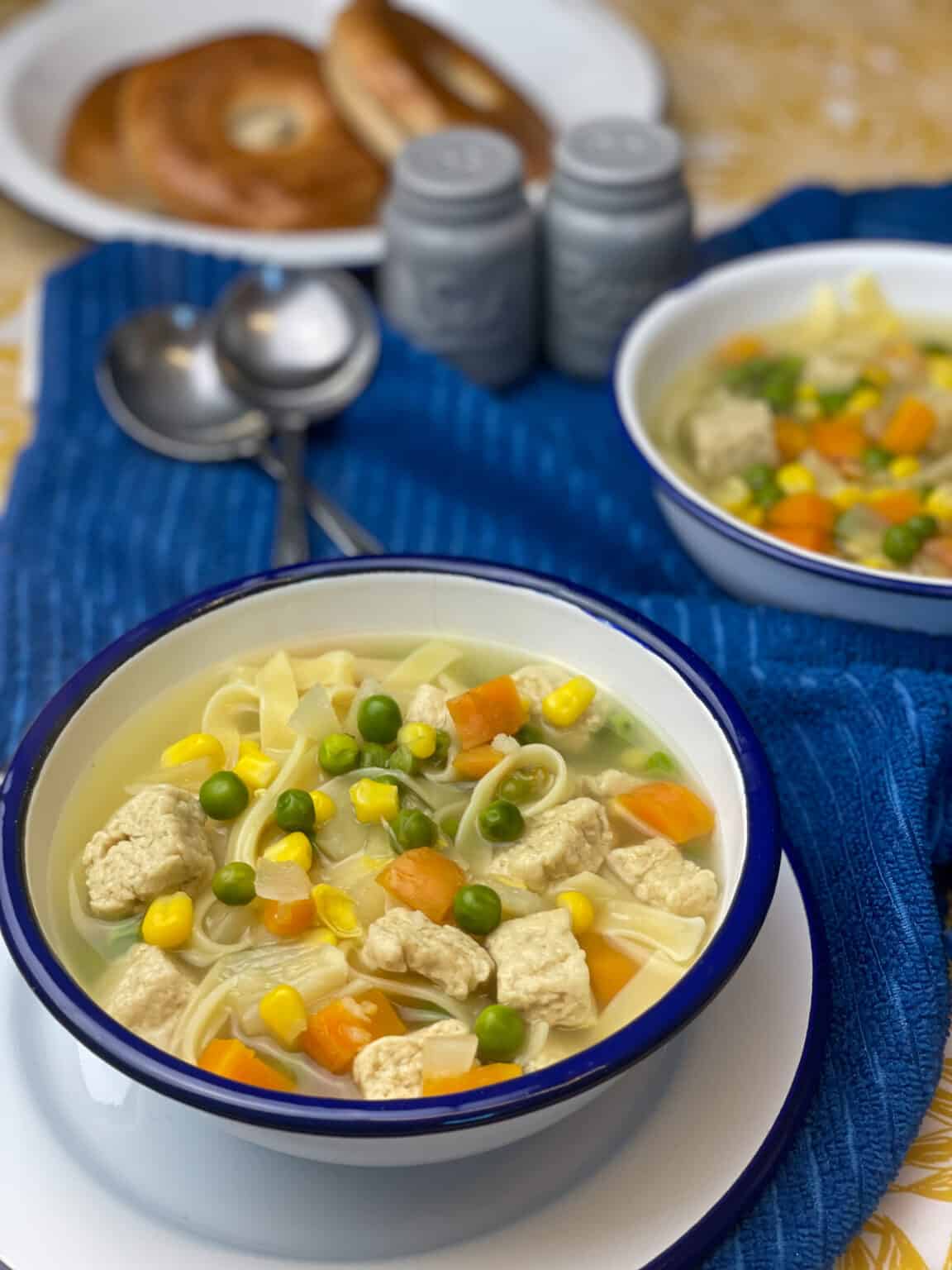 Vegan Chicken Noodle Soup Traditional PlantBased Cooking