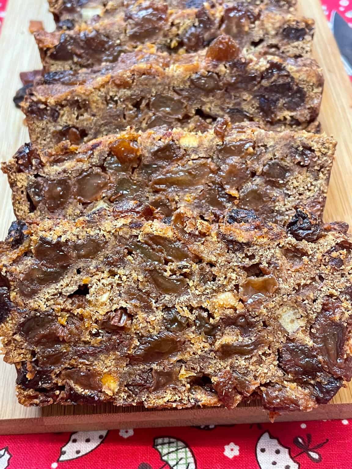 Vegan Gluten Free Fruit Cake (sugar and fatfree too!) Traditional