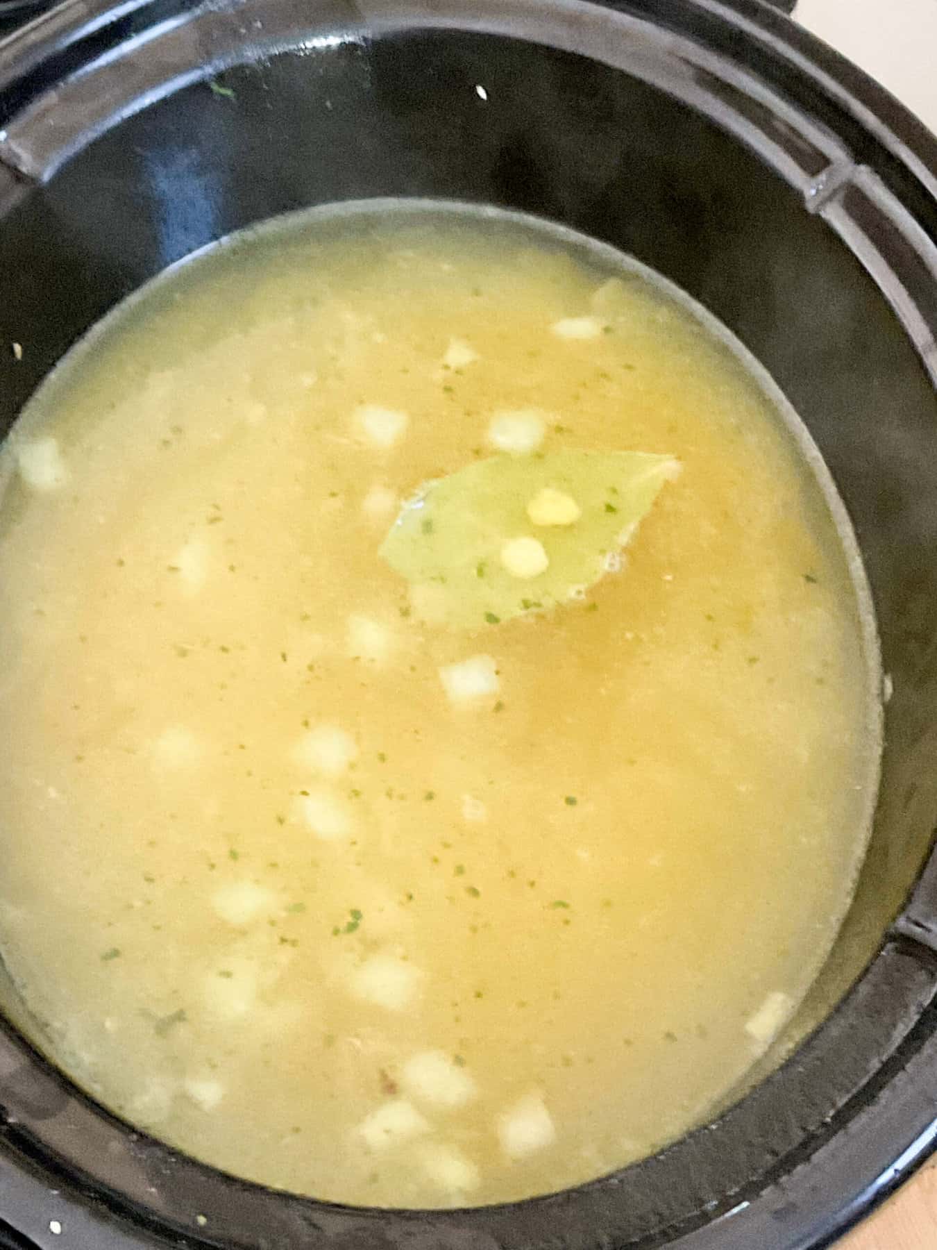 Slow Cooker Yellow Split Pea and Fennel Soup Traditional PlantBased