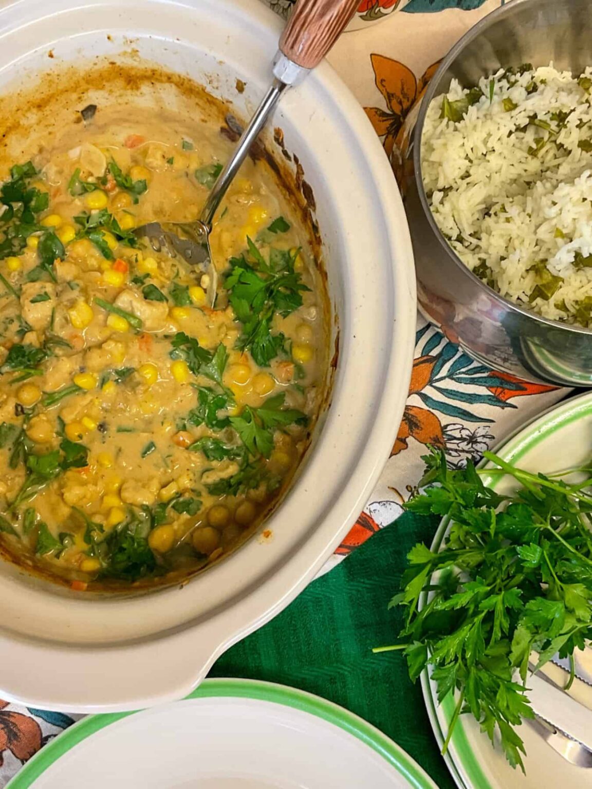 Vegan Creamy 'Chicken' Coriander[slow cooker recipe] Traditional