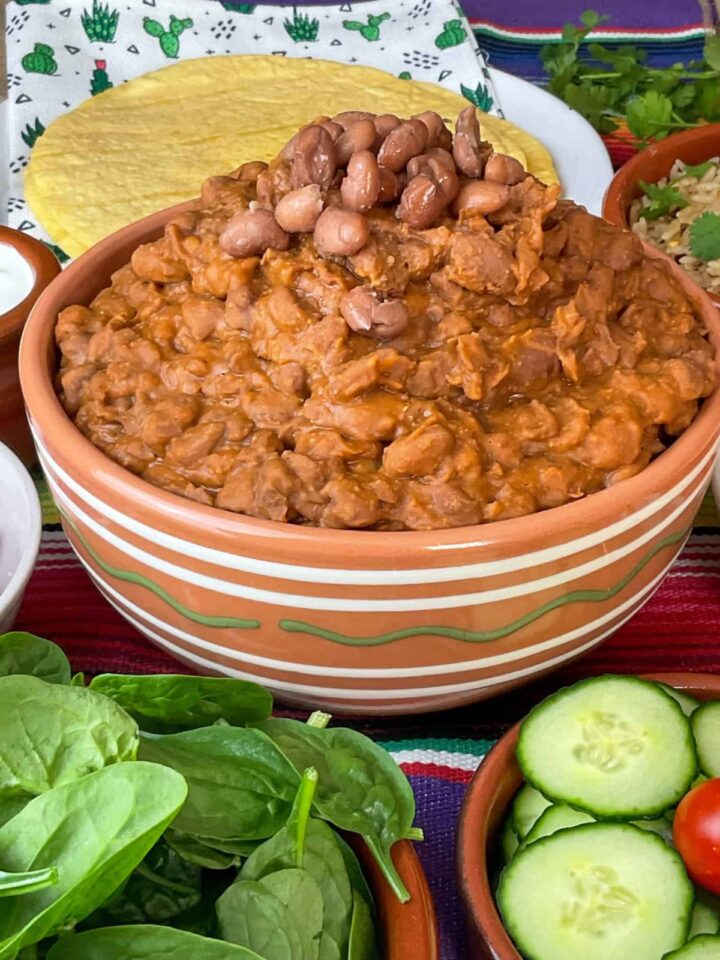 The Best Vegan Refried Beans [nooil recipe] Traditional PlantBased